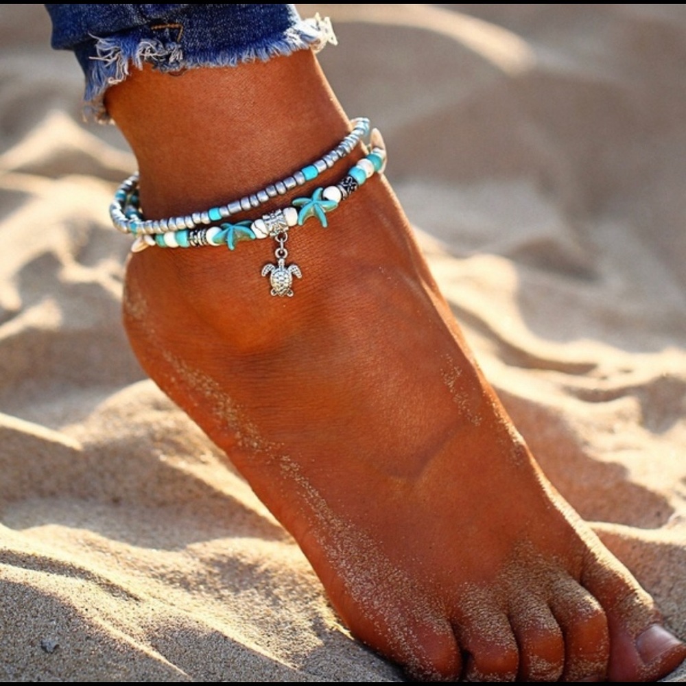 SOLD 🌴 New Seaside Ankle Bracelet - Picture 2 of 2